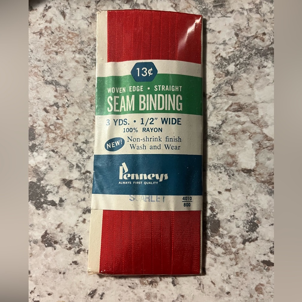 Vintage seam binding